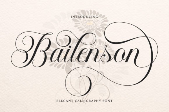 Bailenson Font: Classic Calligraphy for Elegant Design