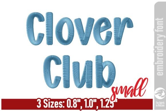 Clover Club Playful Embroidery Font: A Stitch of Personality