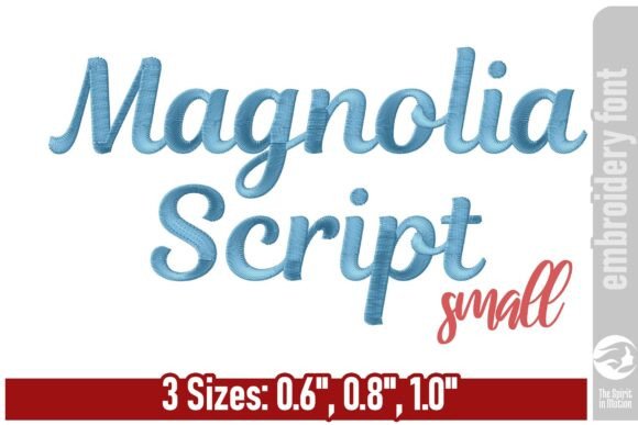 Elevate Your Creations with the Elegance of Magnolia Script Embroidery Font