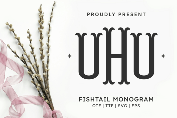 Fishtail Monogram Regular Font: Integrating Whimsical Typography into Your Creative Workflow