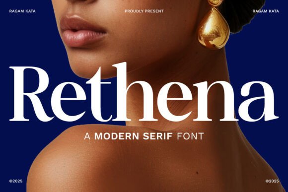 Rethena Font: Bold Elegance for Premium Branding
