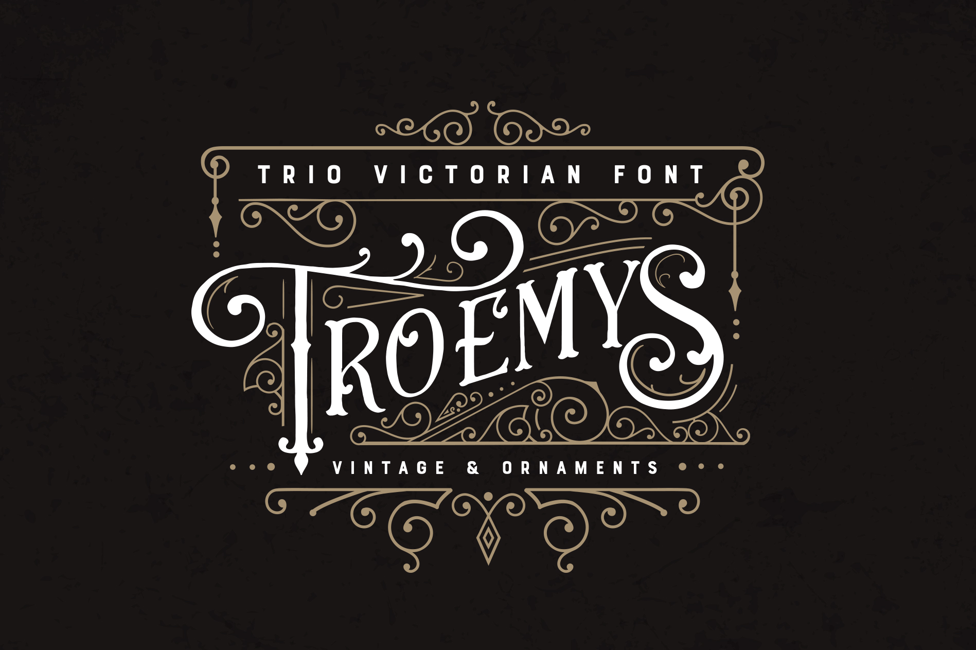 Reviving Elegance: How the Troemys Font Trio Bridges Victorian Charm with Modern Branding Needs