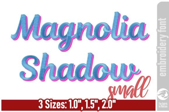 Understanding the Magnolia Shadow Embroidery Font - Small