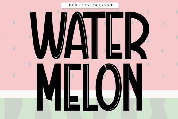 Water Melon Font: Elevate Your Designs with Flowing Elegance